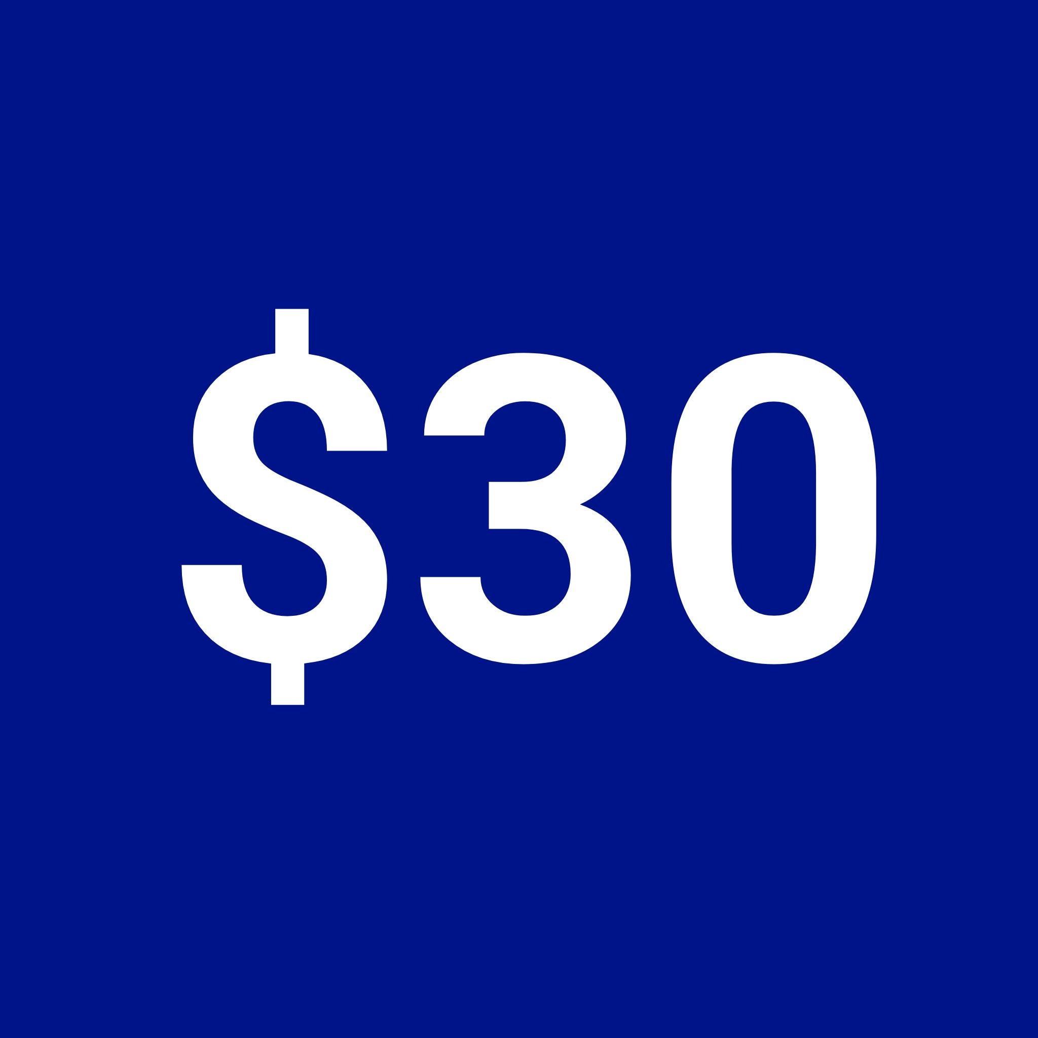 Under $30