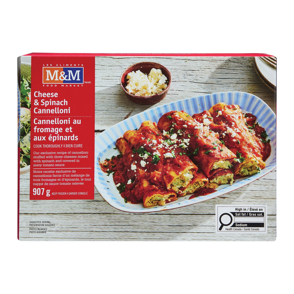 Cheese and Spinach Cannelloni