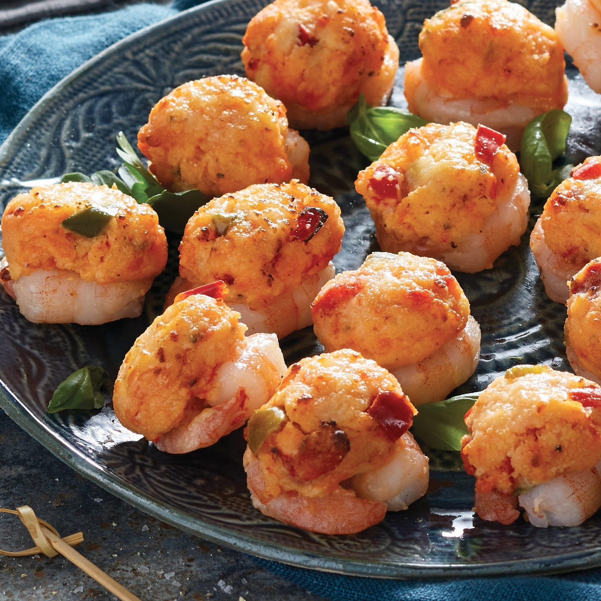 Lobster Stuffed Shrimp Caps
