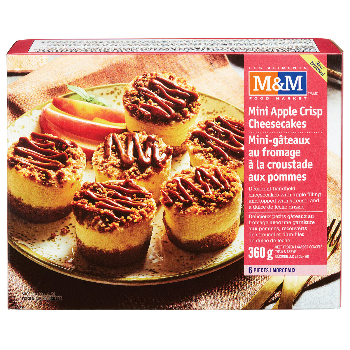 Mini Apple Crisp Cheesecakes