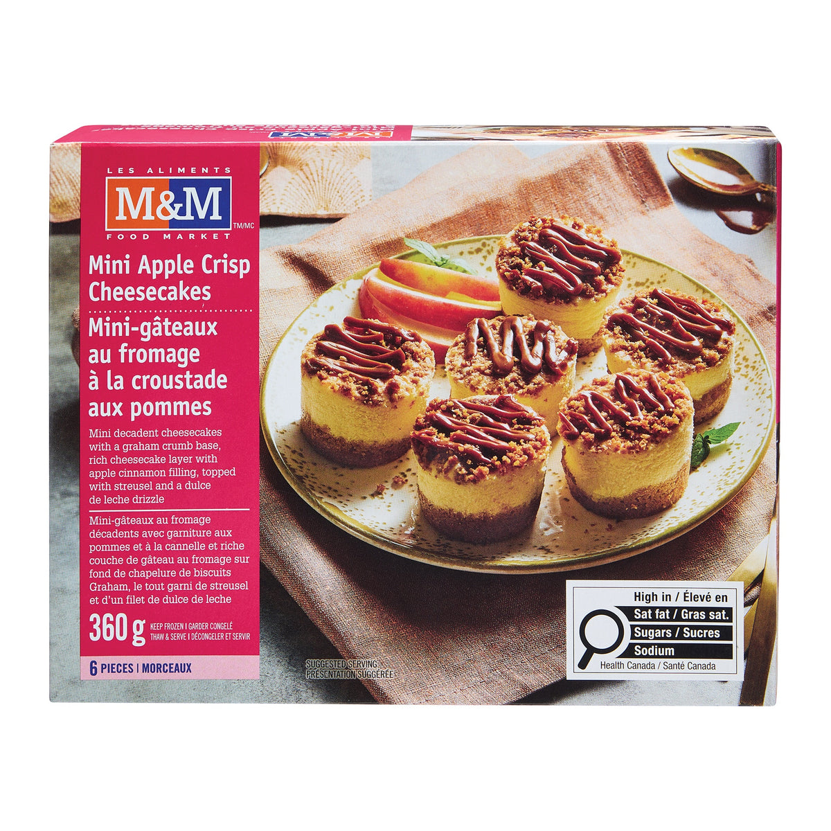 Mini Apple Crisp Cheesecakes