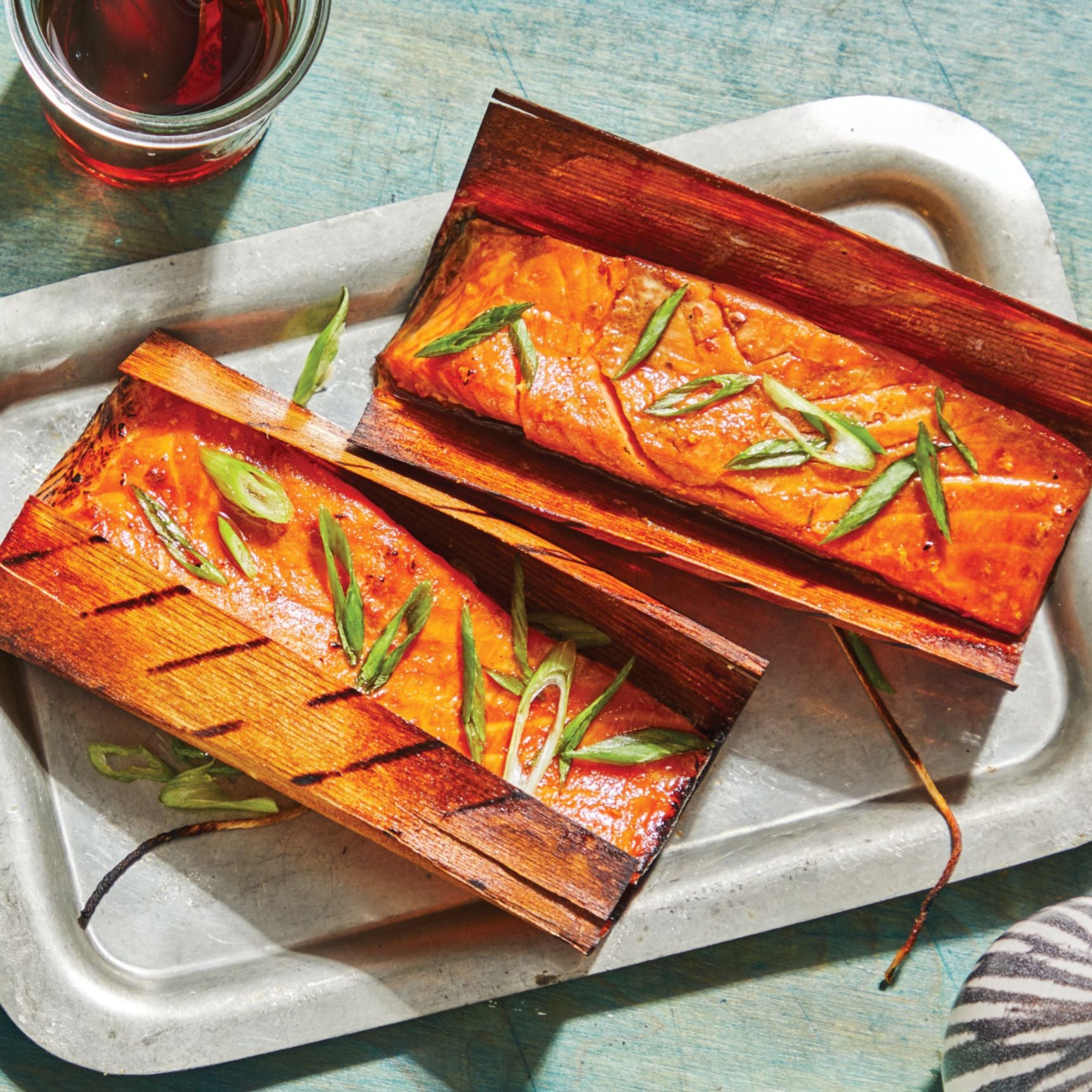 Cedar Wrapped Glazed Salmon
