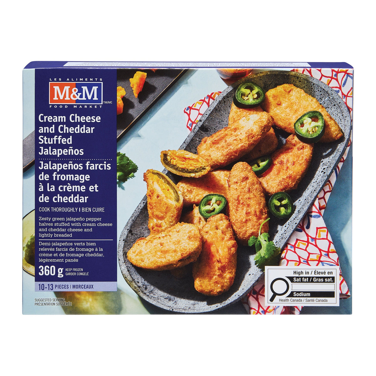 Cream Cheese and Cheddar Stuffed Jalapeños