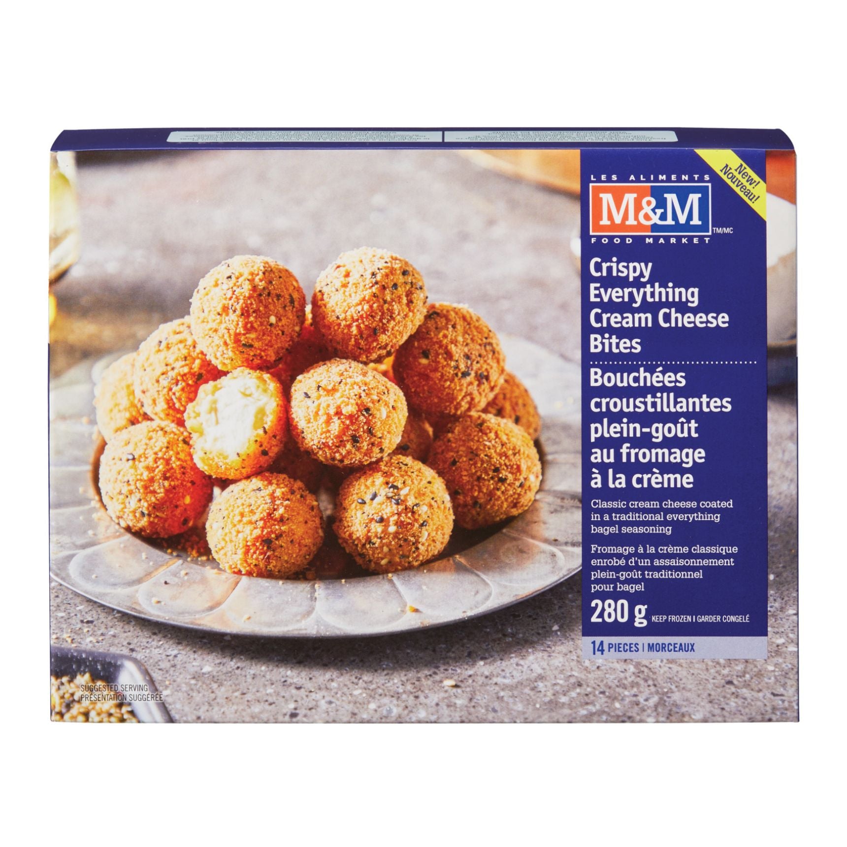 Crispy  Everything Cream Cheese Bites