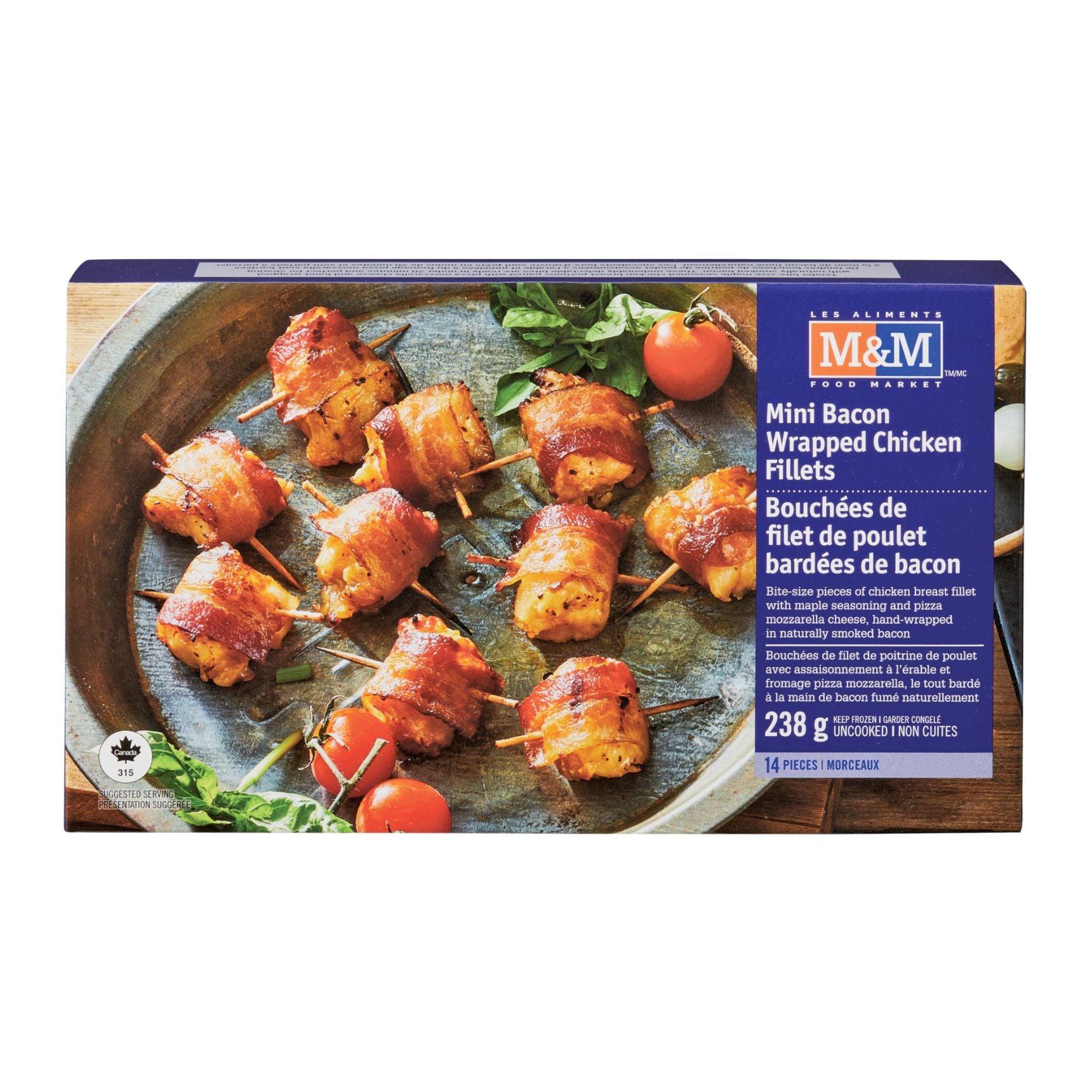 Mini Bacon Wrapped Chicken Fillets