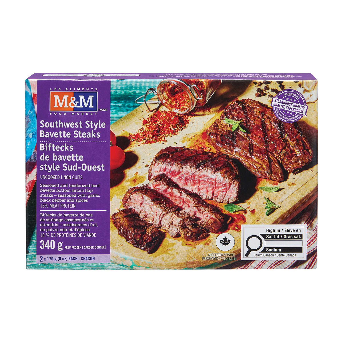 Southwest Style Bavette Steaks