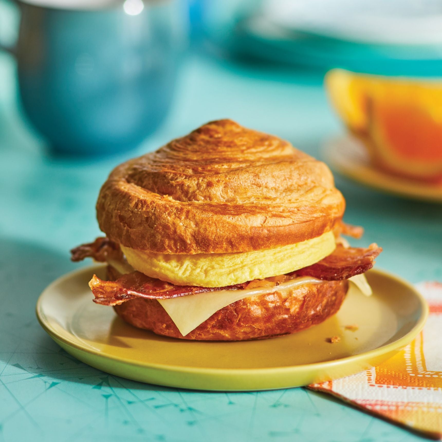Croissant Breakfast Sandwich - Bacon, Egg & Cheese