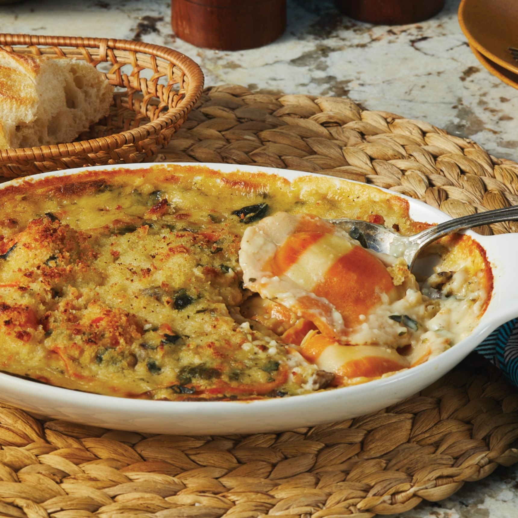 Butternut Squash Ravioli Bake