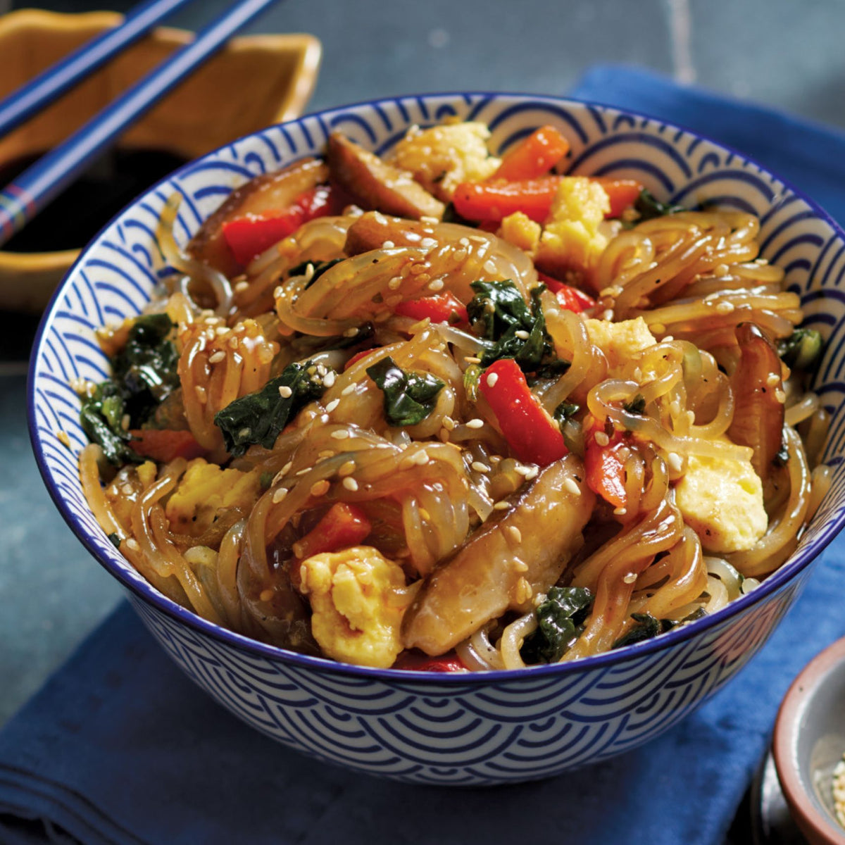 Sesame Japchae Noodles
