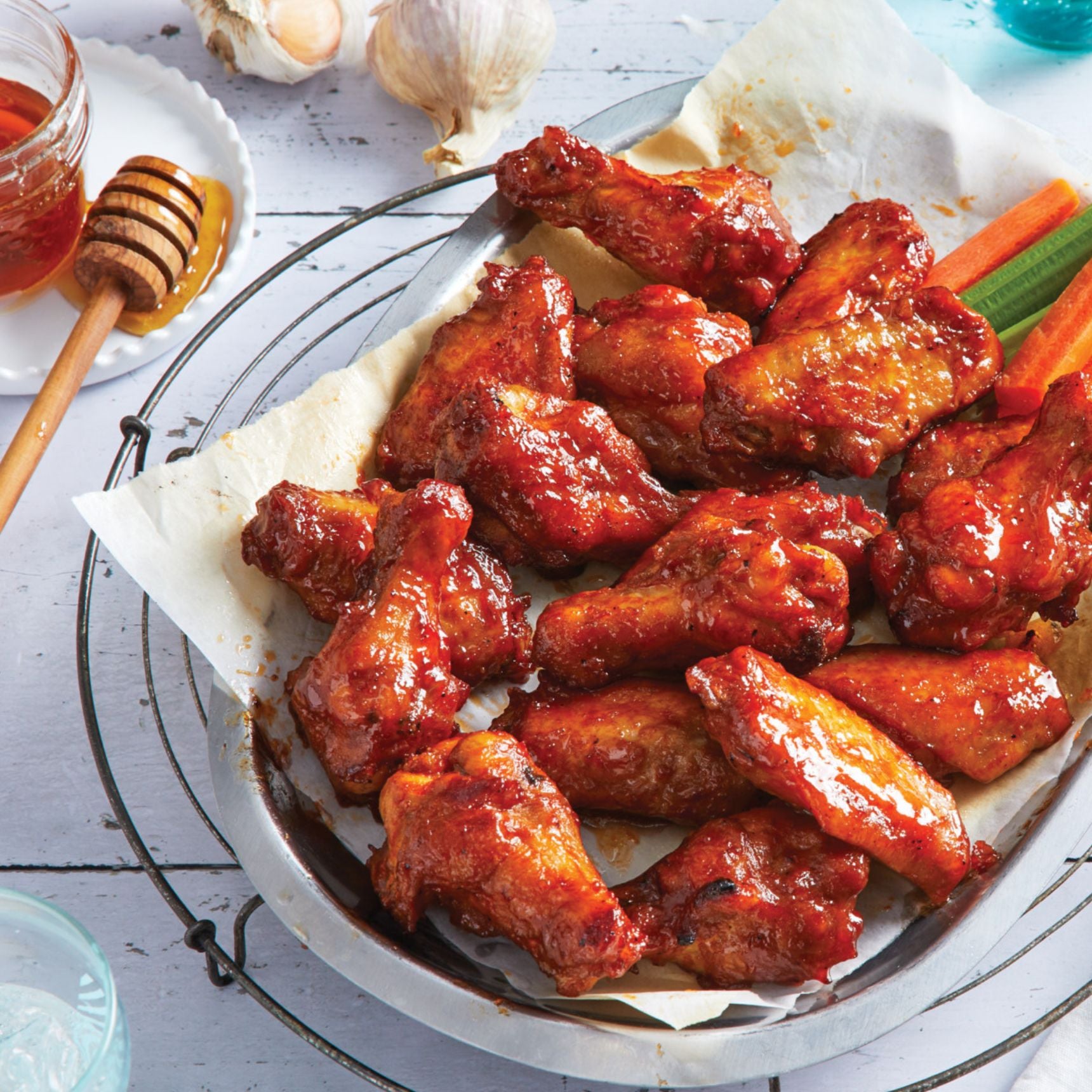 Honey Barbecue Chicken Wings