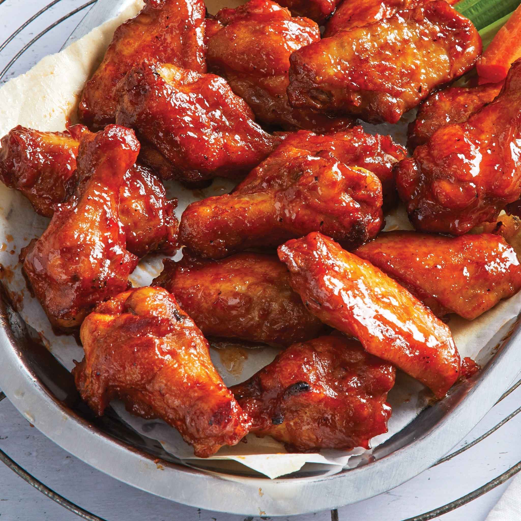 Made from frozen Barbecue Chicken Wings