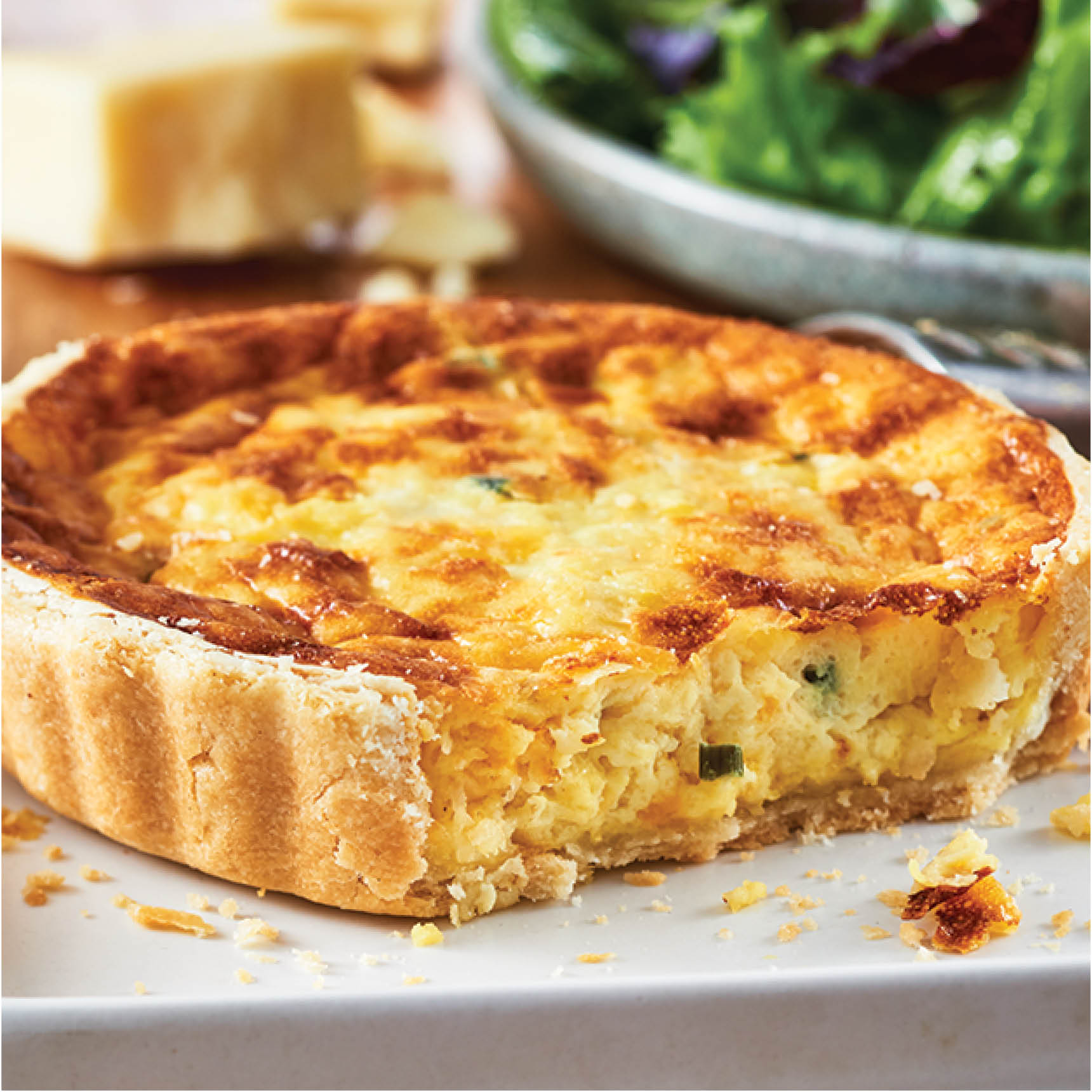 Three Cheese Quiche