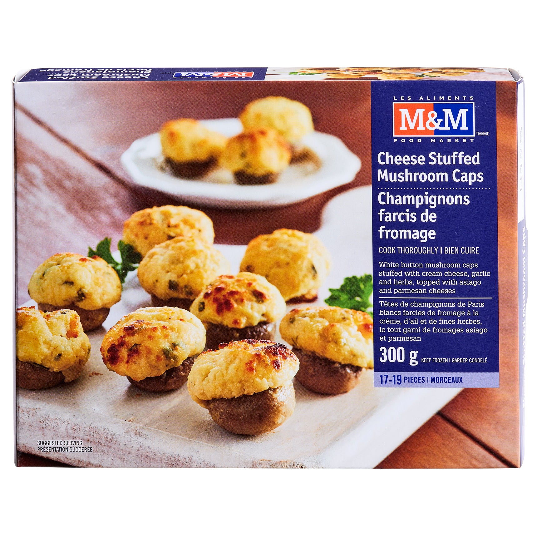 Cheese Stuffed Mushroom Caps