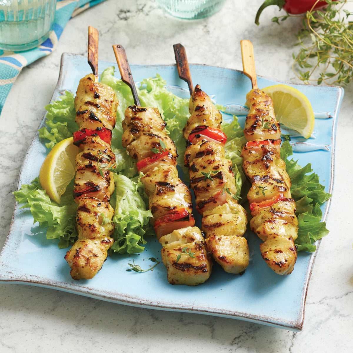 Lemon & Herb Chicken Skewers