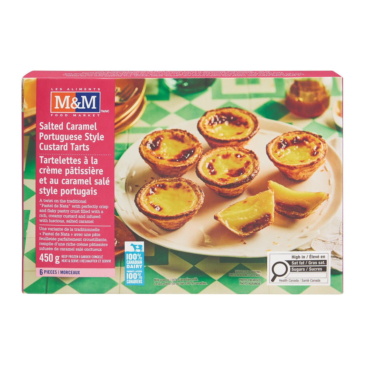 Salted Caramel Portuguese Style Custard Tarts
