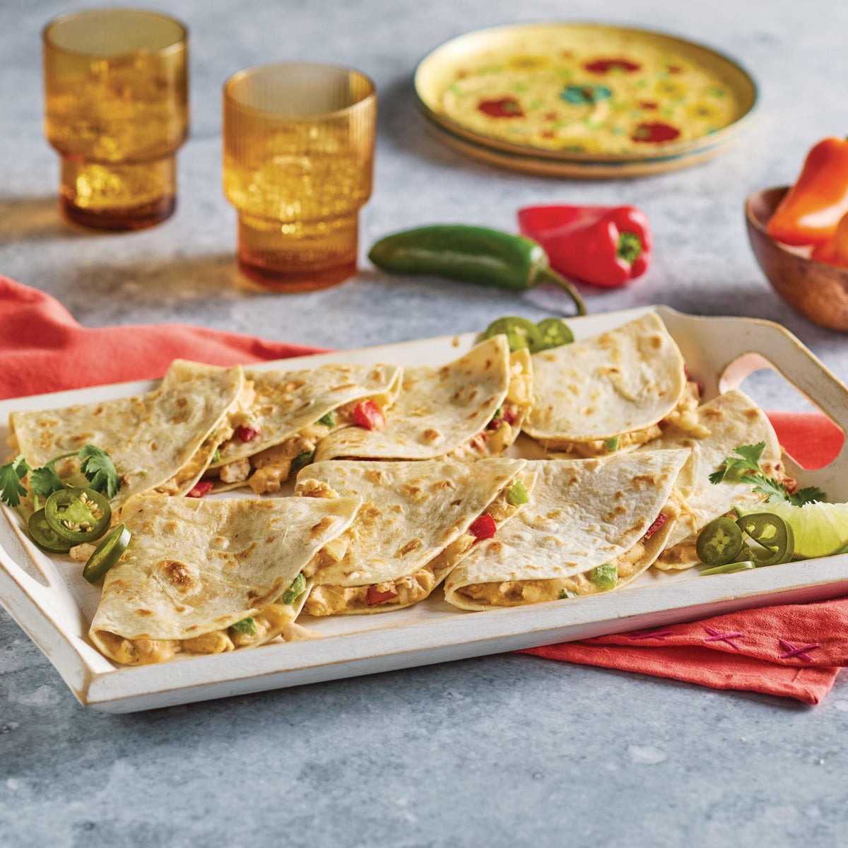 Cheesy Chicken Quesadillas