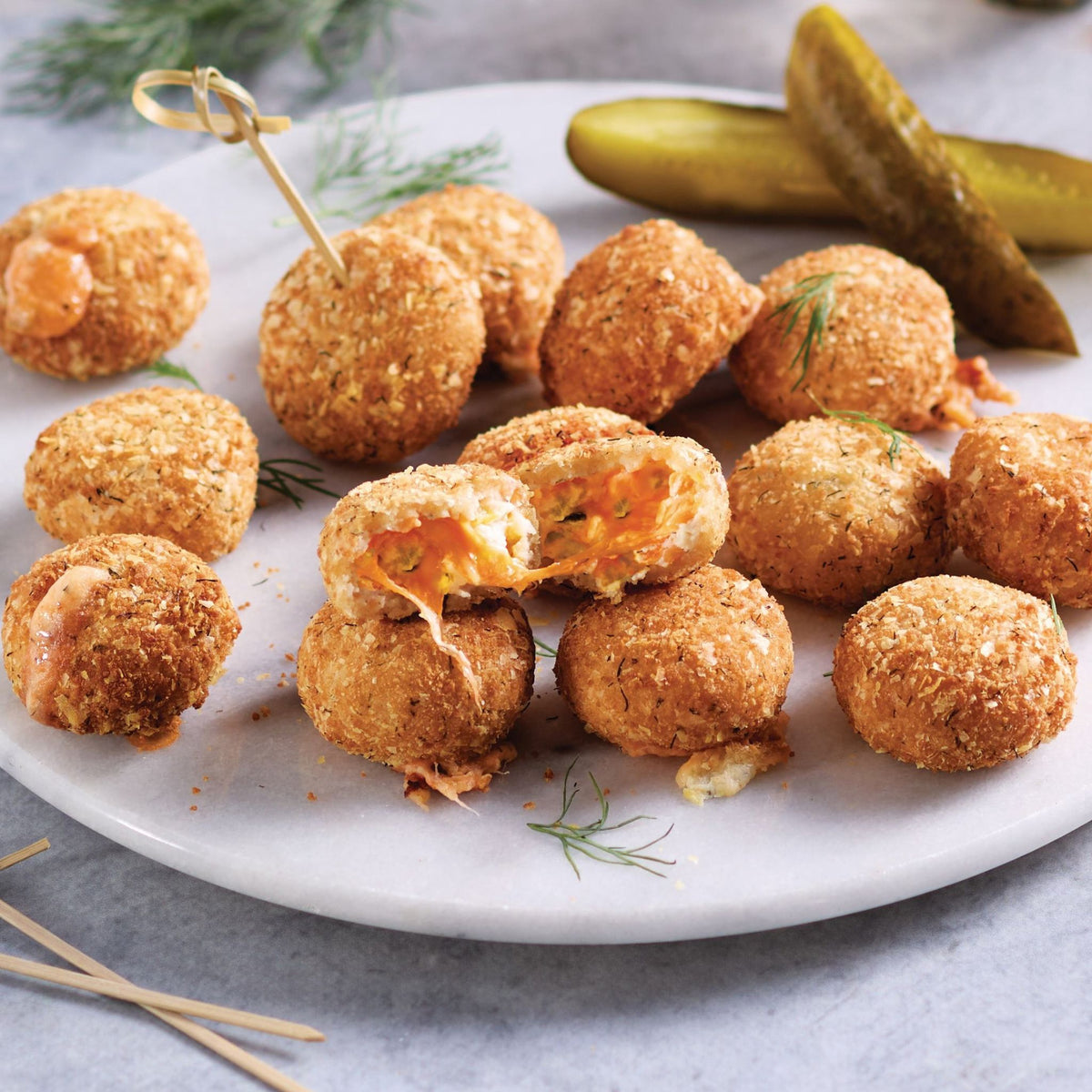 Dill Pickle Cheddar Bombs