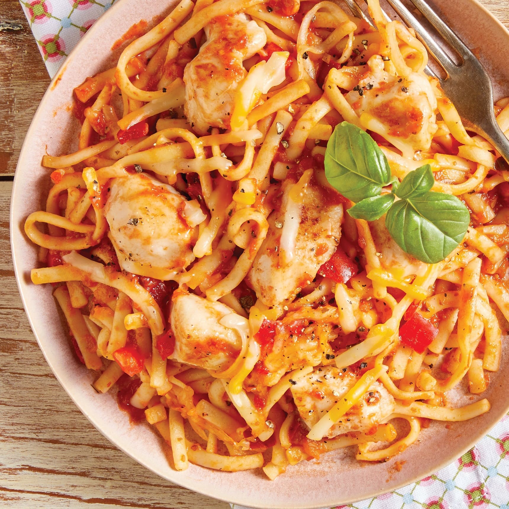 Chicken Linguine with Parmesan
