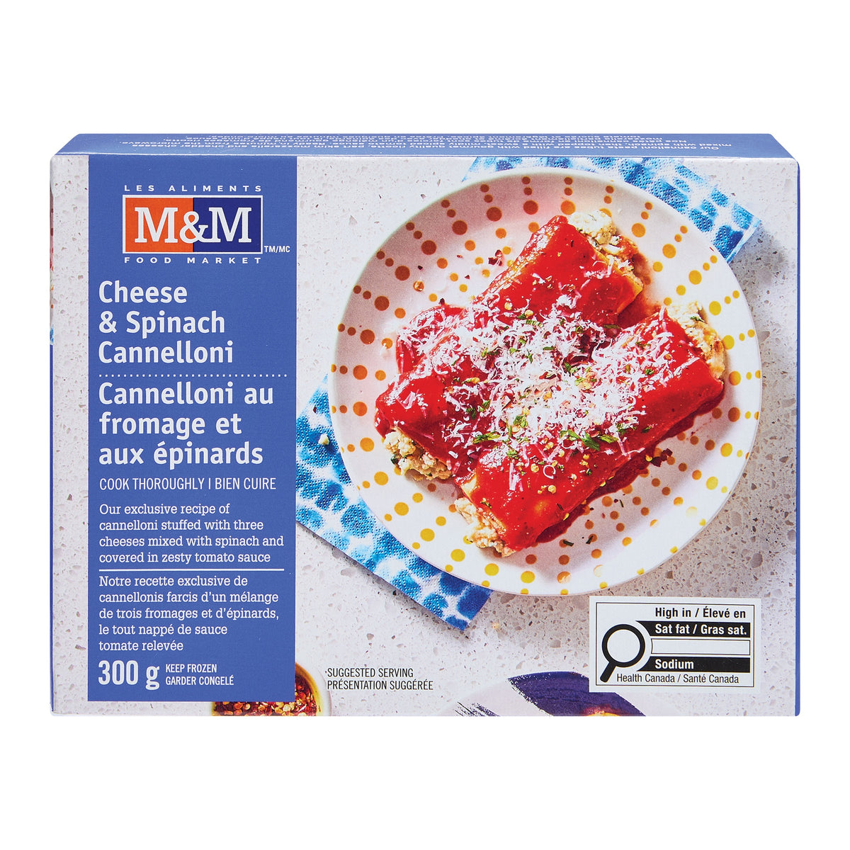 Cheese and Spinach Cannelloni