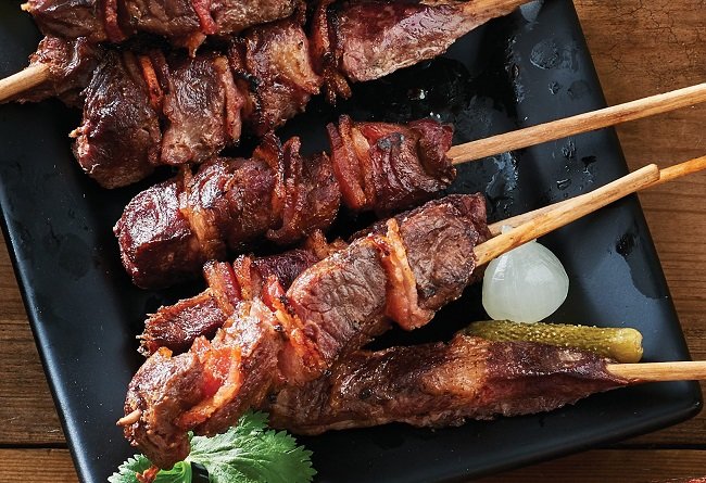 Beef and Bacon Skewers