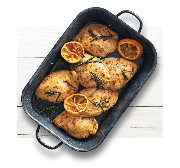 Made from frozen Boneless Skinless Chicken Breasts with lemon slices