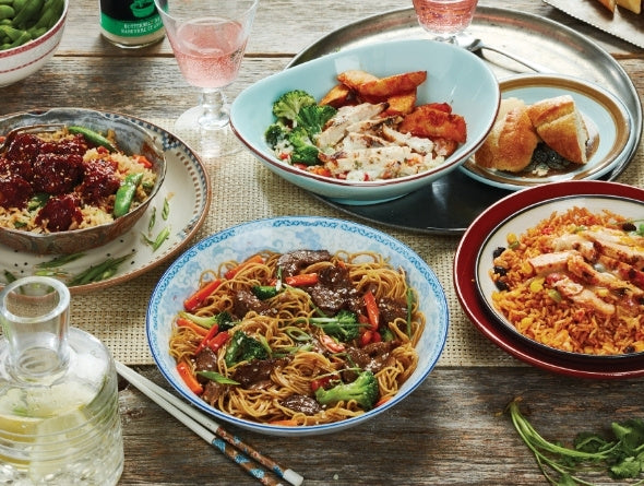 A group of single serve meals