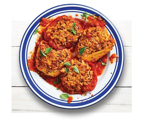Gourmet Stuffed Peppers on a plate