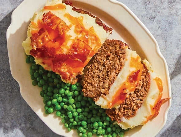 Homestyle Meat Loaf with Mashed Potatoes
