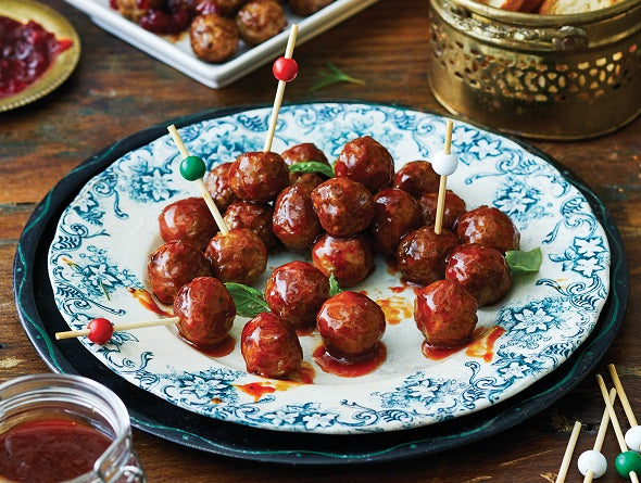 Cooked from frozen Italian Style Beef Meatballs