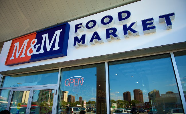 Outside an M&M Food Market store location