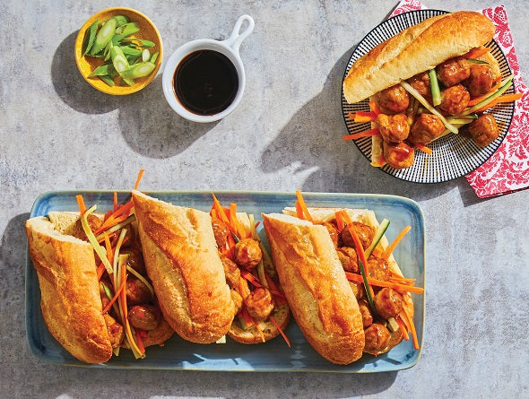 Turkey meatball sandwiches